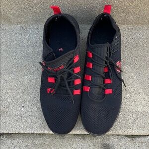 RBK Men's Black and Red Athletic Shoes